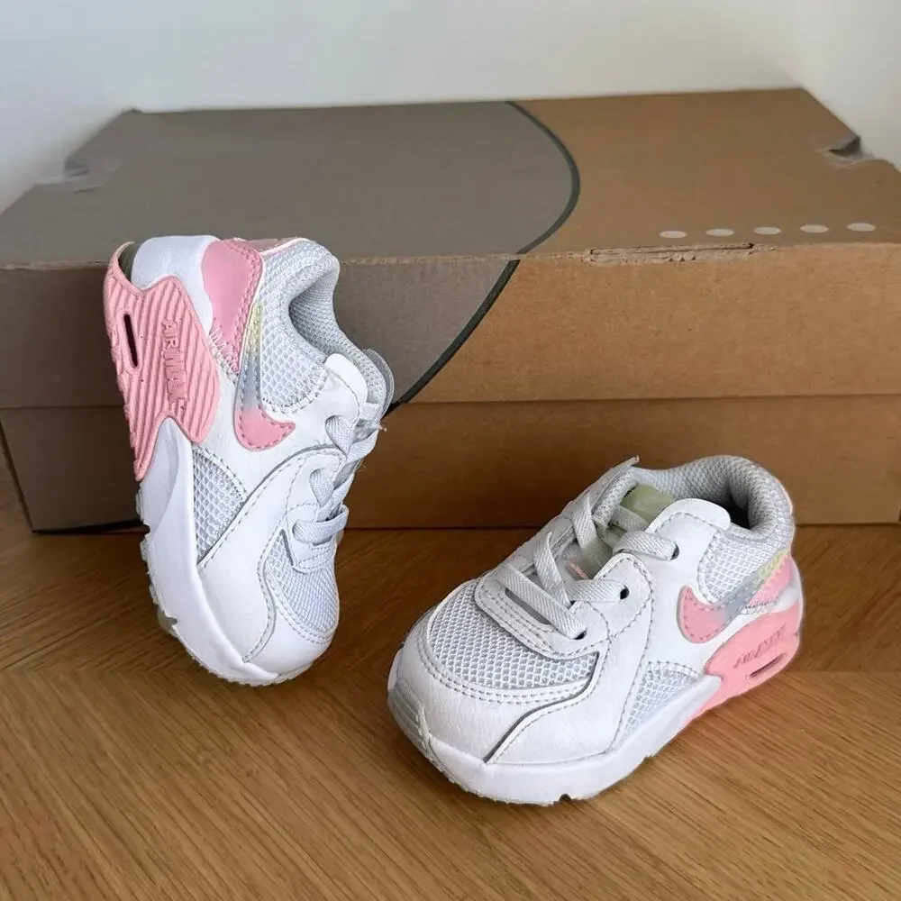 Nike Air Max Excee White/Pink Toddler Sneakers- SZ 4 C